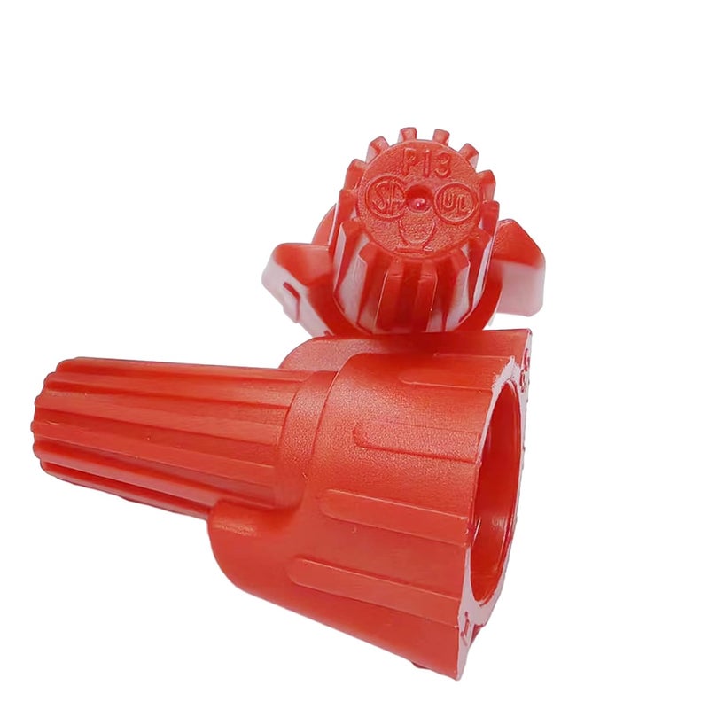 DICIO Winged Wire Connectors Nuts Easy-Twist 100 PCs, UL Listed Red Wire Cap Electrical Connectors Screw-On Electrical Connectors Kit 18-8 AWG for Connect Electrical Wiring - Image 1
